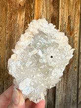 Load image into Gallery viewer, Clear Druzy Gem Apophyllite Stalactite + Pink Stilbite • Maharashtra, India
