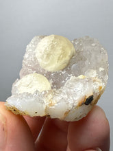 Load image into Gallery viewer, Rare Botryoidal Yellow Fluorite on Quartz Matrix  Collector Mineral Specimen – Maharashtra, India
