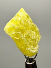 Load image into Gallery viewer, Vibrant Yellow Brucite Thumbnail Mineral Specimen | Collector Crystal from Killa Saifullah District in Balochistan Province, Pakistan
