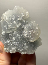 Load image into Gallery viewer, Druzy Chalcedony Stalactite with Druzy Clear Apophyllite | Maharashtra, India
