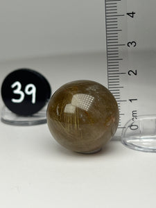 Golden Rutile Quartz (AKA Golden Angel Hair Quartz) Sphere