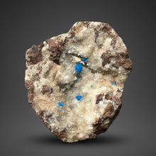 Load image into Gallery viewer, Rare Electric Blue Pentagonite &amp; Cavansite on Druzy Matrix | Collector Mineral Specimen | Wagholi Quarry, India
