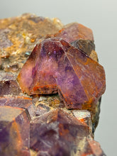 Load image into Gallery viewer, Premium Hematite-Phantom Deep Magenta Ametrine Cluster | Deccan Traps, India | Collector Mineral Specimen
