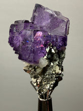 Load image into Gallery viewer, Cubic Fluorite Crystal Thumbnail Specimen | Chashan Mine, Chenzhou, Hunan, China | Collector Mineral Display
