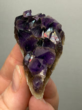 Load image into Gallery viewer, Premium Hematite-Phantom Deep Magenta Ametrine Cluster | Deccan Traps, India | Collector Mineral Specimen
