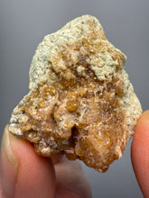 Load image into Gallery viewer, Hessonite Garnet Cluster on Matrix – Natural Collector Specimen from Pakistan | High-Grade Orange-Red Garnet Crystals
