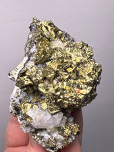 Load image into Gallery viewer, 3.8” New Find: Huanzala Mine Peru Sphalerite + Chalcopyrite + Apatite + Calcite + Quartz | Collector Display Specimen
