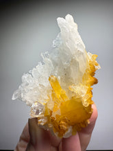 Load image into Gallery viewer, High Grade Golden Iron-Stained Himalayan Quartz Cluster | Rare Pakistan Mineral Specimen | Collector Display Crystal
