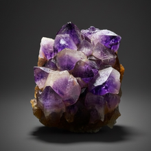 Load image into Gallery viewer, Premium Hematite-Phantom Deep Magenta Ametrine Cluster | Deccan Traps, India | Collector Mineral Specimen
