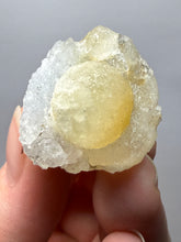 Load image into Gallery viewer, Rare Botryoidal Yellow Fluorite on Quartz Matrix  Collector Mineral Specimen – Maharashtra, India
