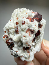 Load image into Gallery viewer, High-Grade Naturally Faceted Red Spessartine Garnet on Matrix — Skardu, Pakistan
