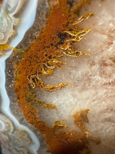 Rare Moroccan Orange Plume Carnelian Agate Collected by Indigenous Nomads | Ancient Beauty from the Sahara