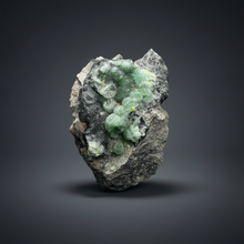 Load image into Gallery viewer, High-Grade Green Wavellite Collectors Specimen - Radiating Botryoidal Crystal Formation - Arkansas, USA
