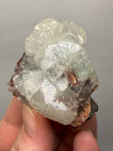Load image into Gallery viewer, Lustrous Apophyllite over Red Heulandite (Zeolite Pocket) — Deccan Traps, Maharashtra, India
