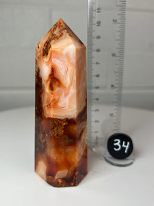 Carnelian (Red and Orange) Obelisk Tower