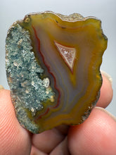 Load image into Gallery viewer, Polished Malawi Agate Half – High-Grade African Banded Agate Display Specimen
