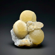Load image into Gallery viewer, Rare Botryoidal Yellow Fluorite on Quartz Matrix  Collector Mineral Specimen – Maharashtra, India
