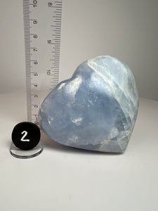 Blue Celestite Heart