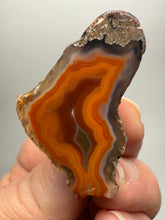 Load image into Gallery viewer, Polished Malawi Agate Half – High-Grade African Banded Agate Display Specimen
