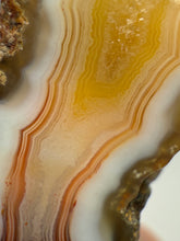 Load image into Gallery viewer, Polished Malawi Agate Half – African Banded Agate Display Specimen
