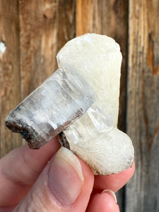 Clear Gem Apophyllite on Cream Stilbite • Maharashtra, India