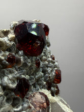 Load image into Gallery viewer, High-Grade Naturally Faceted Red Spessartine Garnet on Matrix — Skardu, Pakistan
