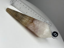 Load image into Gallery viewer, Dendrite Manganese and Iron Included Rainbow Fluorite Wand
