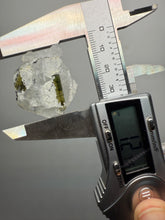 Load image into Gallery viewer, Dark Green Cap Stak Nala Tourmaline on Cleavelandite Matrix – Haramosh Mountains, Pakistan
