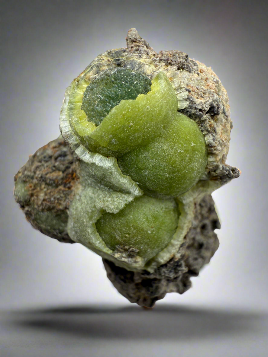 Green Wavellite Cluster Mineral Specimen • Arkansas, USA
