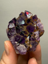 Load image into Gallery viewer, Premium Hematite-Phantom Deep Magenta Ametrine Cluster | Deccan Traps, India | Collector Mineral Specimen
