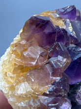 Load image into Gallery viewer, Premium Hematite-Phantom Deep Magenta Ametrine Cluster | Deccan Traps, India | Collector Mineral Specimen
