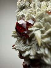 Load image into Gallery viewer, High-Grade Naturally Faceted Red Spessartine Garnet on Matrix — Skardu, Pakistan

