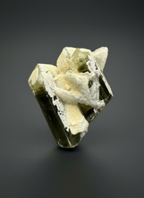 Load image into Gallery viewer, Dark Green Stak Nala Tourmaline and Cleavelandite – Haramosh Mountains, Pakistan | Thumbnail Specimen
