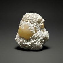 Load image into Gallery viewer, Rare Botryoidal Yellow Fluorite on Quartz Matrix  Collector Mineral Specimen – Maharashtra, India
