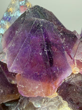 Load image into Gallery viewer, Premium Hematite-Phantom Deep Magenta Ametrine Cluster | Deccan Traps, India | Collector Mineral Specimen
