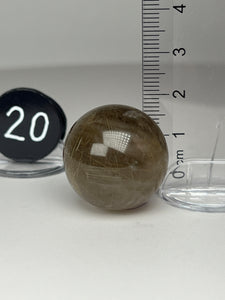 Golden Rutile Quartz (AKA Golden Angel Hair Quartz) Sphere