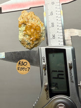 Load image into Gallery viewer, Hessonite Garnet Cluster on Matrix – Natural Collector Specimen from Pakistan | High-Grade Orange-Red Garnet Crystals

