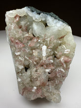 Load image into Gallery viewer, Pink and Pearl Heulandite + White Botryoidal Chalcopyrite • Maharashtra, India
