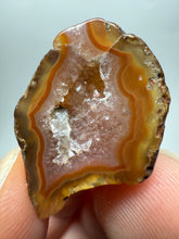 Load image into Gallery viewer, Polished Malawi Agate Half – High-Grade African Banded Agate Display Specimen
