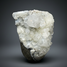 Load image into Gallery viewer, Druzy Chalcedony with Druzy Clear Apophyllite | Maharashtra, India
