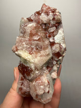 Load image into Gallery viewer, Rare Red + Green Apophyllite Crystal Cluster – High Grade Collector Mineral Specimen | India
