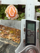 Load image into Gallery viewer, High-Grade Parallax Banded Laguna Agate – Bright Orange, Red, &amp; White Banding from Mexico
