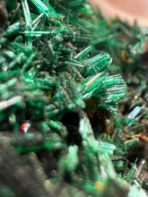 Load image into Gallery viewer, Brochantite Collector Mineral Specimen – Vivid Green Copper Crystals from Morocco
