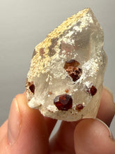 Load image into Gallery viewer, High-Grade Naturally Faceted Red Spessartine Garnet on Matrix — Skardu, Pakistan
