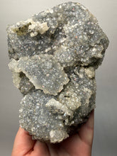 Load image into Gallery viewer, BIG Druzy Chalcedony Stalactite with Druzy Clear Apophyllite | Maharashtra, India
