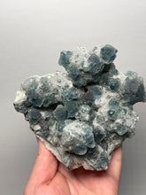 Load image into Gallery viewer, Premium Natural Blue Fluorite on Quartz Matrix

Collector Mineral Specimen – Inner Mongolia, China

Xianghualing Mine, Hunan Province, China

