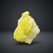 Load image into Gallery viewer, Vibrant Yellow Brucite Thumbnail Mineral Specimen | Collector Crystal from Killa Saifullah District in Balochistan Province, Pakistan
