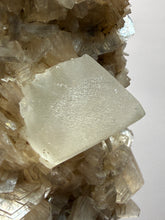 Load image into Gallery viewer, Rare Druzy Golden Diamond Calcite &amp; Pink Huelandite Matrix — Maharashtra, India | Collector Cabinet Specimen
