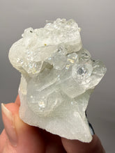 Load image into Gallery viewer, Gemmy Clear Apophyllite on Botryoidal Druzy Chalcedony | Zeolite Mineral Specimen | Maharashtra, India
