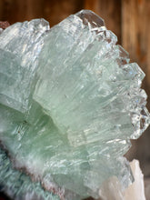 Load image into Gallery viewer, Light Mint Green Radial (Disco Ball) Apophyllite + Stilbite • Maharashtra, India
